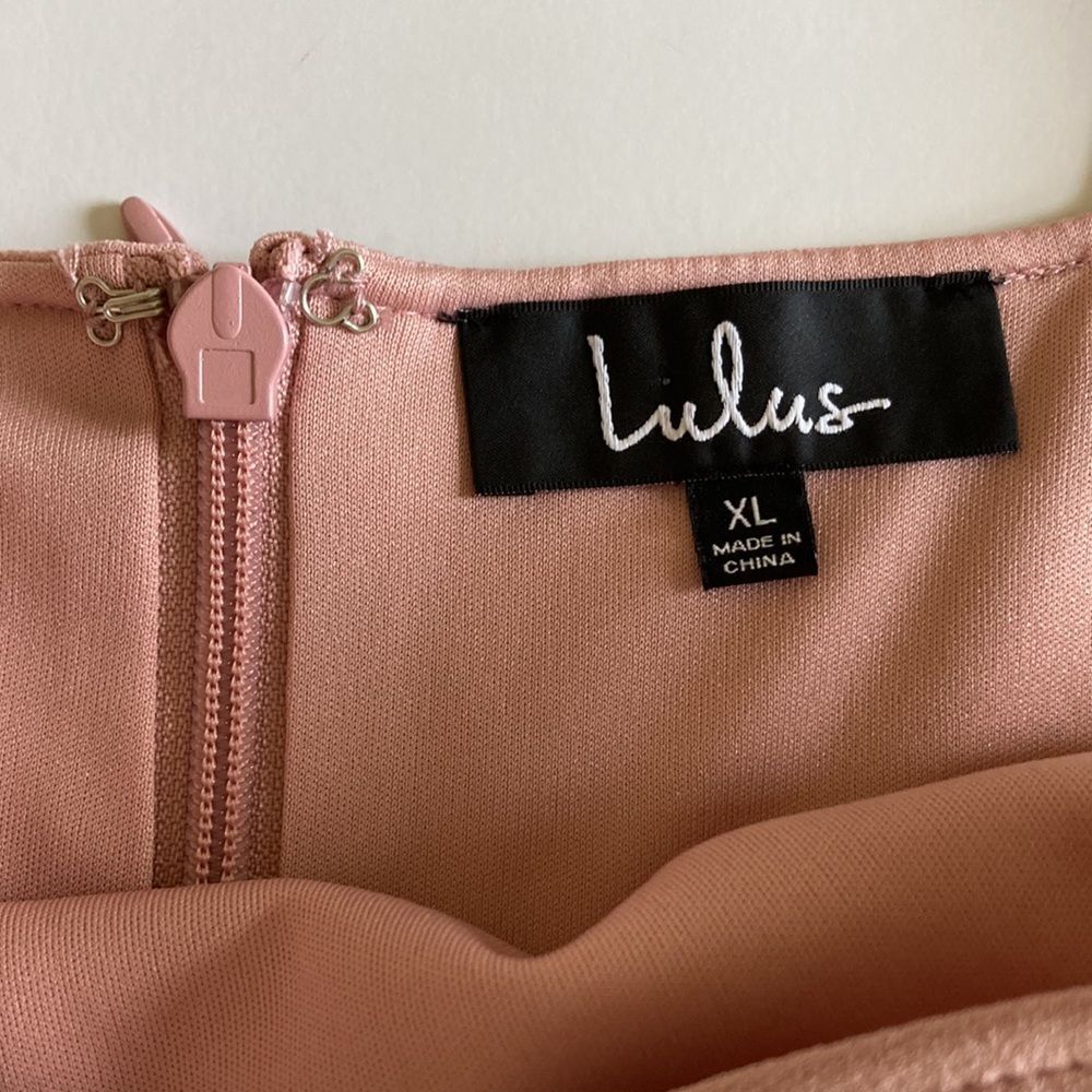 Lulu's Sweetest Thing Mauve Pink Maxi Dress XL - Picture 7 of 12